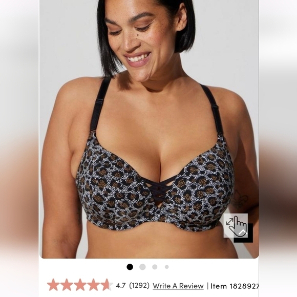 TORRID Push-Up xo bra, leopard,  48B new with tags - Picture 1 of 7